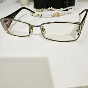 Dolce & Gabbana Black and Silver Eyeglasses
